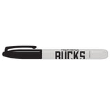 Pro Specialties Group Wordmark Black Milwaukee Bucks Permanent Marker In Grey & Black - Side View