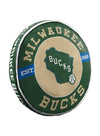 Northwest Company 3D Icon Cloud Milwaukee Bucks Pillow In Green & Cream - Side View 2
