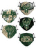 Youth FOCO 5-Pack Milwaukee Bucks Reusable Face Covers
