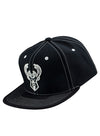 Mitchell & Ness Glow Up Icon Black Milwaukee Bucks Snapback Hat