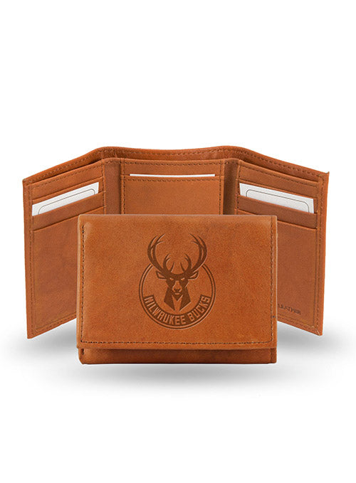 Trifold Milwaukee Bucks Leather Wallet
