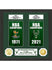 The Highland Mint Champs Banner 15x12 Frame In Green, Black & White - Front View