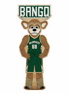 Rico Industries Bango Milwaukee Bucks Pennant In Green & Brown - Front View