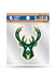Rico Industries 4" x 4" icon Milwaukee Bucks Decal In Green - Packaging Front View