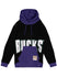 Mitchell & Ness HWC Big Face 5.0 Milwaukee Bucks Hooded Sweatshirt In Black & Purple - Front View