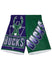 Mitchell & Ness HWC Big Face 5.0 Milwaukee Bucks Shorts In Purple & Green - Front View