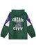 Mitchell & Ness HWC Anorak Team Origins Milwaukee Bucks Jacket In Green, Purple & White - Back View