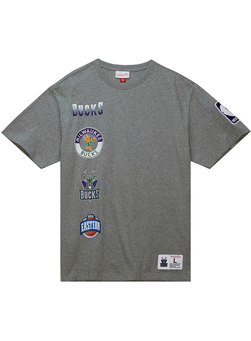 Mitchell&Ness NBA Ghost Milwaukee Bucks Sweatshirt Gray [FPHD4587