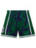Mitchell & Ness Team Marble Milwaukee Bucks Swingman Shorts In Green, Purple & White - Back View