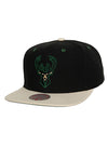 Mitchell & Ness Icon Pin Drop Milwaukee Bucks Snapback Hat