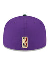New Era 59Fifty HWC '93 JPack Milwaukee Bucks Fitted Hat In Purple & Green - Back View