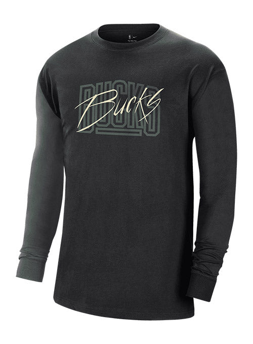 Mitchell & Ness Milwaukee Bucks 2 Time Champs Long Sleeve T-Shirt Unbl