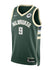 Nike 2022 Icon Edition Bobby Portis Jr Milwaukee Bucks Swingman Jersey In Green - Front View